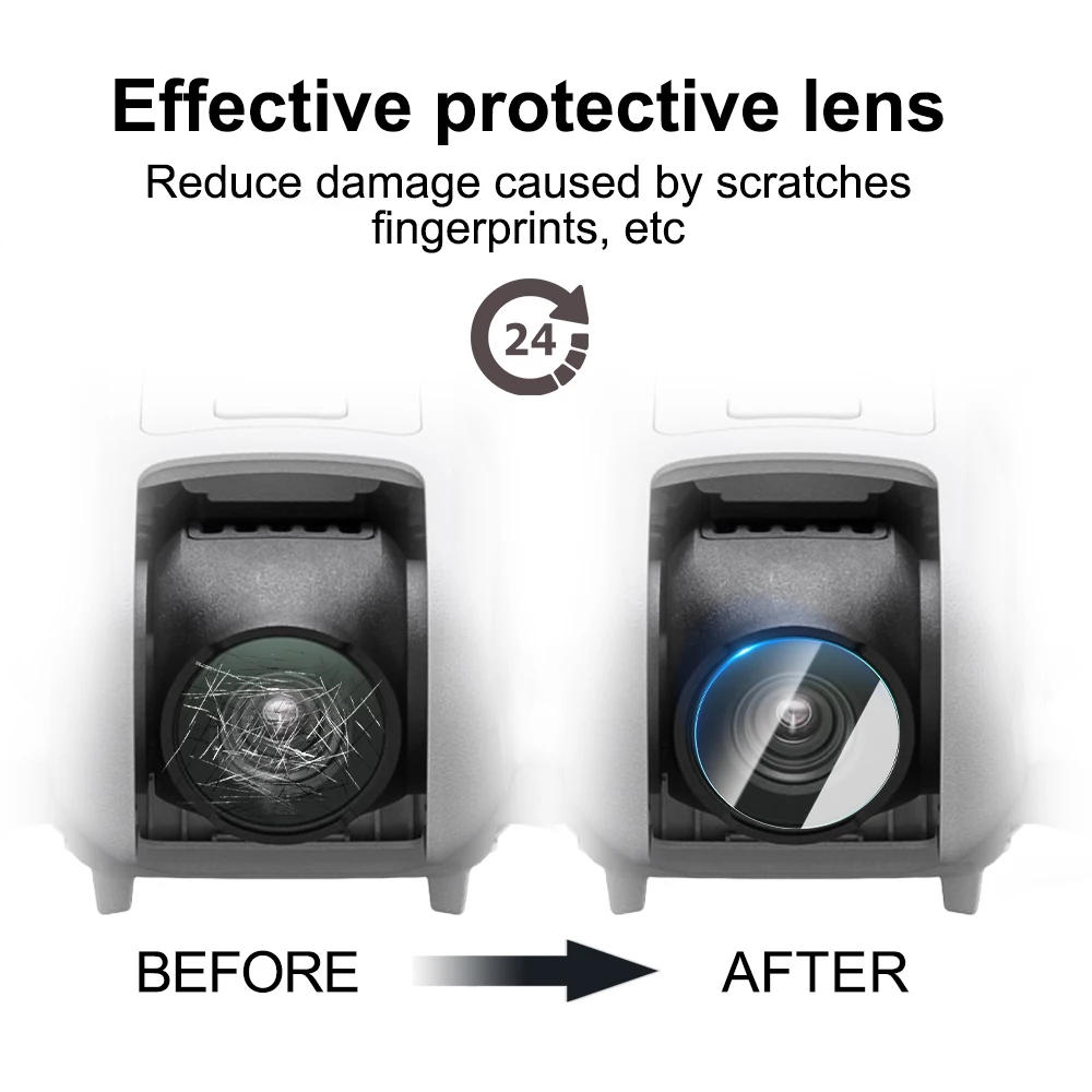 Description Picture 6 of item10/5/1PCS Tempered Glass Camera Lens Protectors for DJI Neo Drone Gimbal Anti-Scratch Lens Films for DJI Neo Drone Accessories