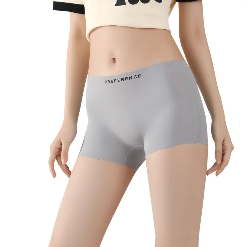 Description Picture 6 of item3PCS/set Women's Summer Shorts Fashion Ice Silk Underwear Plus Size Shorts Panties Safety Short Pants Seamless Under the Skirt