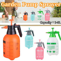2/3L Continuous Hand Pump Pressure Water Sprayer, Garden Irrigation Disinfection Water Sprayer for Home, Lawn, Garden, Car, Farm