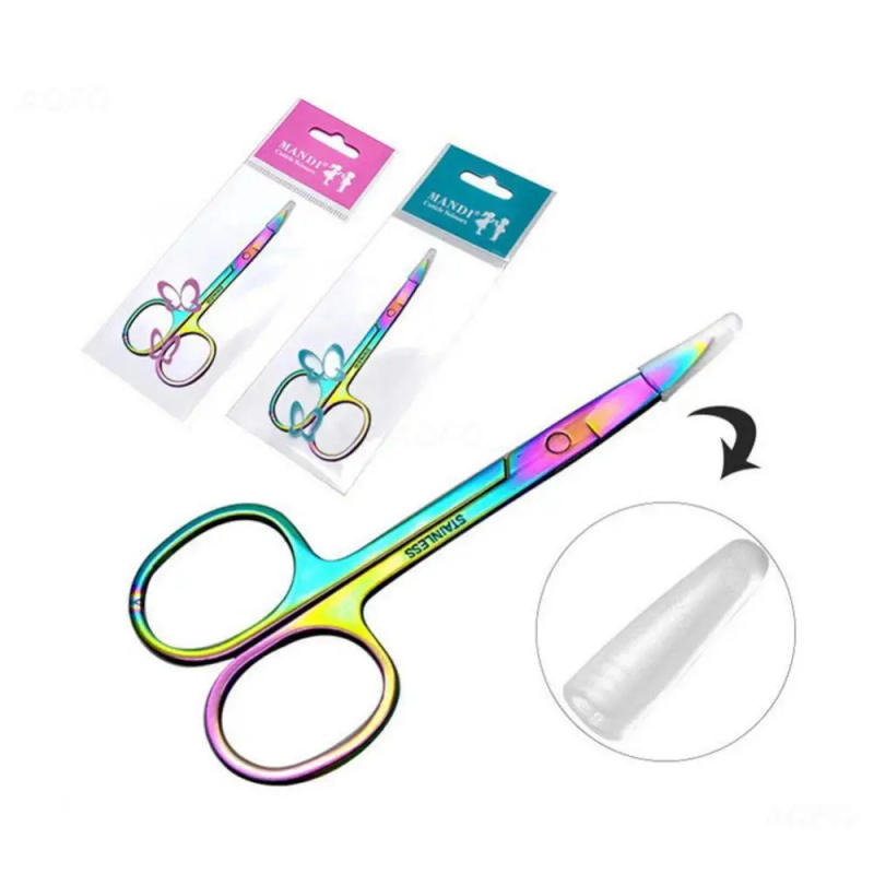 Description Picture 2 of itemCurved Vintage Small Eyebrow Scissor Angled Beauty Scissors for Grooming Fishing Embroidery Sewing Tool Thread Supplies Cutter