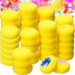 10/20Pcs/Pack Round Shape Ceramic Sponge Throwing Water Absorbing Foam Pottery Sculpture Clay Foam Cleaning Clays Painting Tools