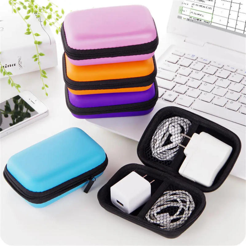 Description Picture 4 of itemTravel Portable Eva Storage Bag Zipper Pouch Mobile Phone Charger Protection Bag Mobile Hard Disk Bag U Disk Data Cable Storage