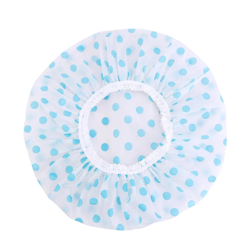 Description Picture 6 of itemEVA Printing Waterproof Shower Cap Dustproof and Oil Fume Cap PE Nursing Mask Makeup Cap