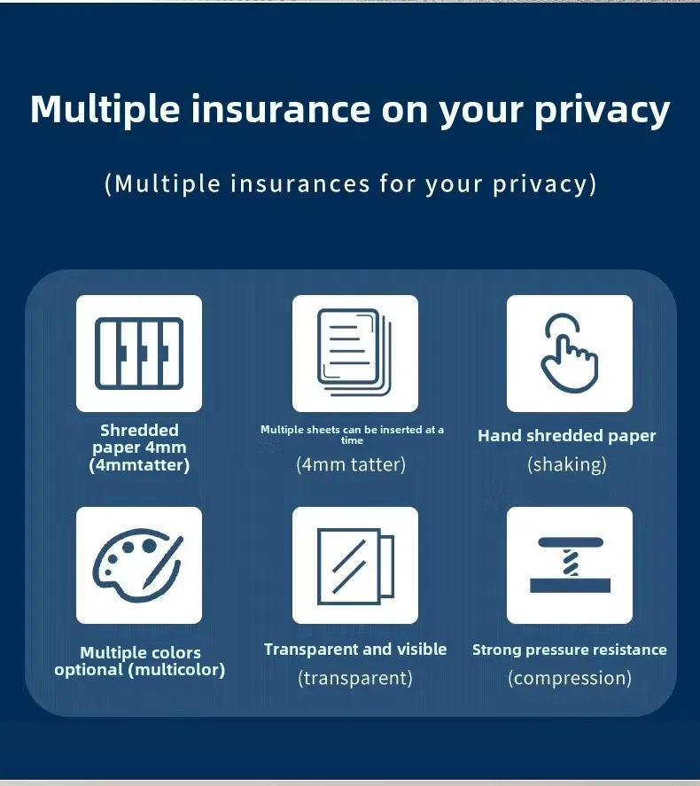 Description Picture 3 of itemMini Manual Paper Shredder A6 Office Document Destroyer Receipts Tickets Thick Cardstock Cutting Machine 17x15x9.5cm