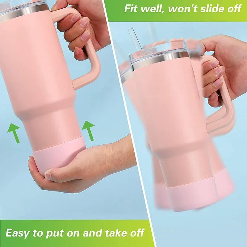 Description Picture 6 of itemSilicone Cup Protective Sleeve Cushion For Stanley Quencher Adventure 40oz Tumbler with Handle & Stanley IceFlow 20oz 30oz