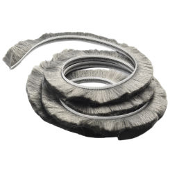 Door Stop Door Bottom Seal Brush Seal Sealing Strip 100cm 5cm Double Windshield Dustproof Insectproof Rubber Strip Self-adhesive