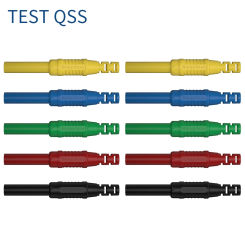 QSS 10PCS 4MM Banana Plug Female Socket Copper Extension Cord Connector  DIY Electrical Connector Q.10051