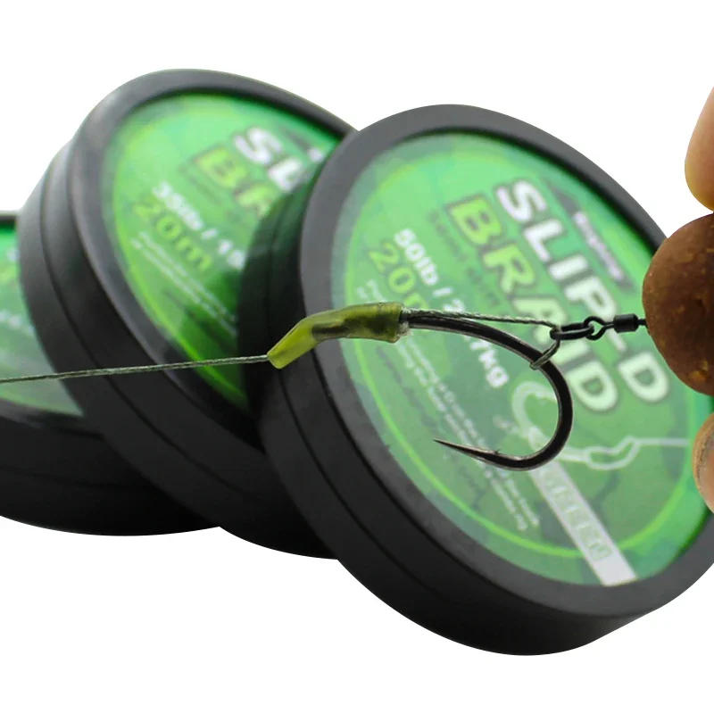 Description Picture 2 of item20m Carp Fishing Line Hook Link Slip-D Braid Hooklink Uncoated Braid Line for Hair Rig D Rig 25IB Carp Coarse Fishing Tackle