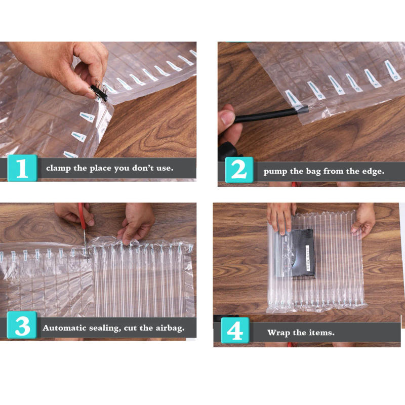 Description Picture 5 of itemInflatable Air Buffer Plastic Packaging Bump Filling Air Column Protective Bubble Bag Anti-pressure Shock Express Mail Pocket