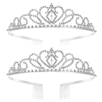 hair clips for wedding piece brides hairstyles bridesmaid accessories rhinestone bridesmaid- 2PCS Sparkling Decorated