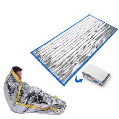 New Portable Waterproof Emergency Survival Sleeping Bag Outdoor Edc Camping Gear Thermal Sack First Aid Rescue Kit Mylar Blanket