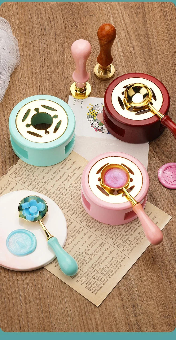 Description Picture 5 of itemRetro Sealing Wax Furnace Stove Melting Pot Spoon for Stamp Head  Vintage Wax Seal melts Fire Paint Tools Set Wood Stove SB008