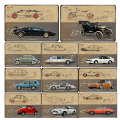 Metal Tin Sign Classic Car SUV Board Poster Vintage Decorative Wall Plate Garage Bar Tinplate Signs Shabby Plaques Home Decor