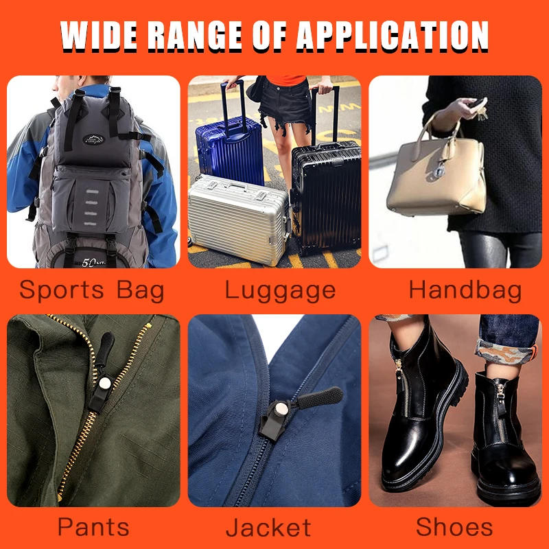 Description Picture 6 of item6PCS/Set Instant Zipper Universal Instant Fix Zipper Repair Kit adjustable Replacement Zip Slider Teeth New Design Zippers Sew