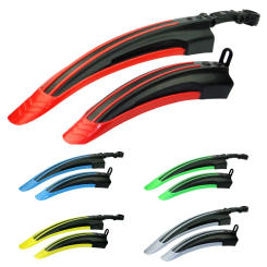 A Set Strong Resilient Bicycle Mudguard Splash Proof Parts Mountain Bike Front Rear Wheels Outdoor Sports Free Cycling Road Race