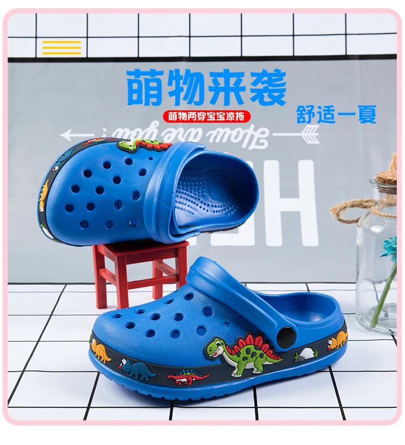 Description Picture 5 of itemNew Fashion Cartoon Sandals for Kids Summer Slippers Boys Girls Casual Garden Shoes Hollow-out Beach Shoes Clogs for Children