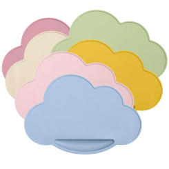 Baby Clouds Shape Silicone Placemat Bpa Free Heat Insulation Child  Table Waterproof Kid Mat Children Feeding Tableware