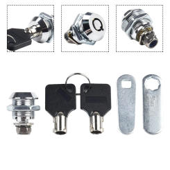 Drawer Cam Lock Security Lock Metal Cylinder Cabinet Locker With Keys Mailbox Lock 16mm 20MM 25MM 30MM Furniture Hardware