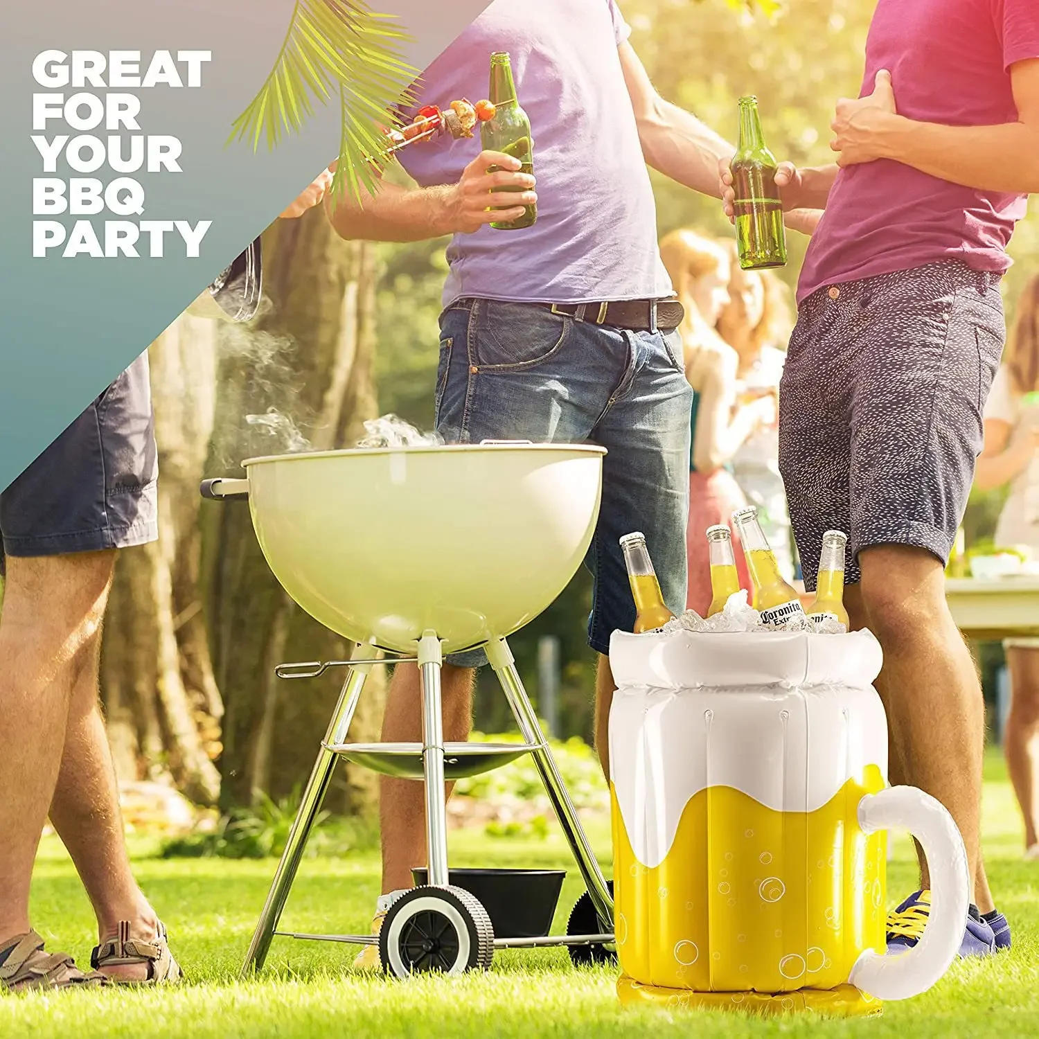 Description Picture 4 of itemPVC Inflatable Ice Bucket Summer Cool Drinks Ice Tray Pool Water Sports Hydration Storage Bucket Beer Mug Model Air Mattresses