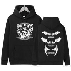 Retro The Bat Boys Rhysand Azriel Cassian Print Hoodie Men Women Hip Hop Fashion Pullover Oversized Sweatshirt Fleece Streetwear