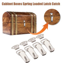 4 Pcs Office Toggle Catch For Door Window Spring Loaded Home  Improvement Furniture Hardware Cabinet Box Hasp Locks Buckle