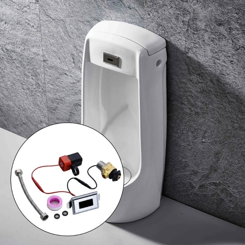 Description Picture 3 of itemTouchless Toilet Flush Kits Automatic Lavatory Flush Sensors Urinal Flusher Solenoid Valves Urinal Flushing Device