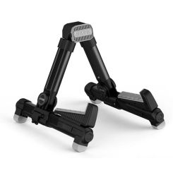 AROMA Foldable Mini Guitar Ukulele Stand A-frame Holder Bracket Mount Universal for Ukulele Violin Mandolin Aluminum