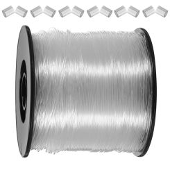 Transparent Suspension Wire Light House Decorations for Home Hanging Rope Picture Cord Nylon Thread Ring Hanger