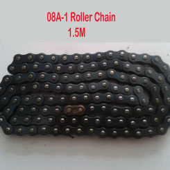 08A-1 Roller Chain Single Row Chain Links Connector Industrial Transmission Chain Pitch 12.7mm for 08A Sprocket 1.5 Meters