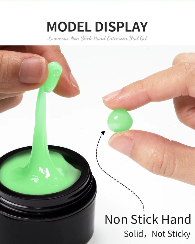 Description Picture 6 of itemBOLZIN 15ml Neon Luminous Non Stick Hand Extension Nail Gel Soak Off UV LED Semi-Permanant Carving Flower Nail Art Varnish