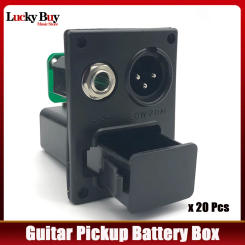 20pcs Acoust Guitar EQ Equalizer 9V Battery Box Case Fits for Guitar Ukulele B-Type w/4 pins