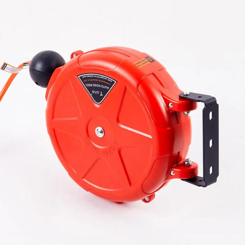 Description Picture 2 of itemAir Hose Reel 10m Automatic Rewind Commercial Reel Wall Mounted With Swivel Bracket Quick Coupler Air Compressor Accessories