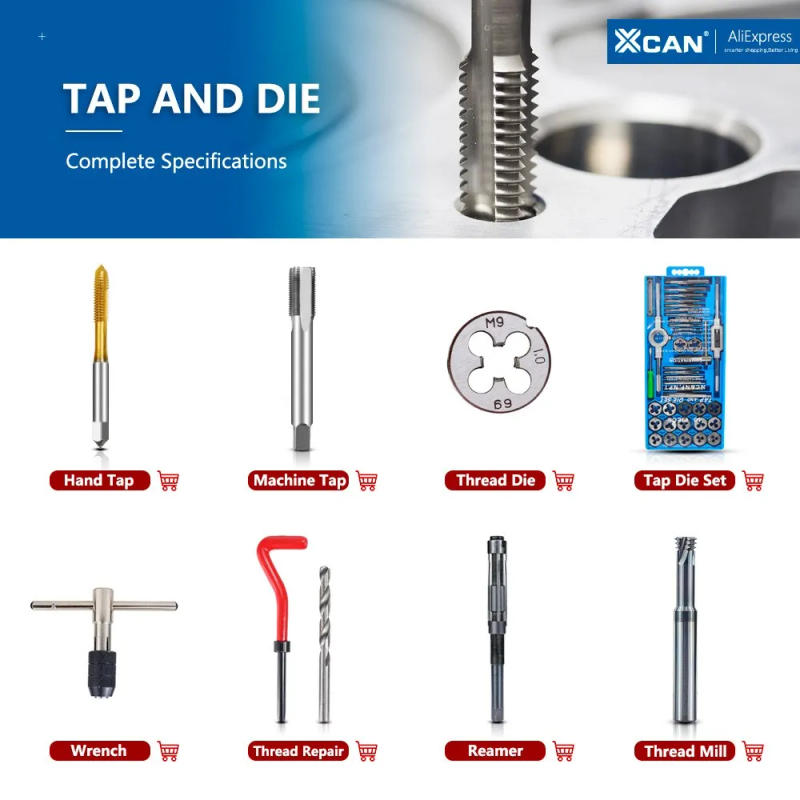 Description Picture 2 of itemXCAN M11 M12 M14 Inner Thread Insert Assorted Set 304 Stainless Steel Thread Insert Fasteners Hardware Screw Repair Tool