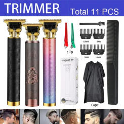 Hair Trimmer Professional Razor Trimmer High Quality Multifunctional Cordless 2-in-1 Beard Men's Home Gift Shaver