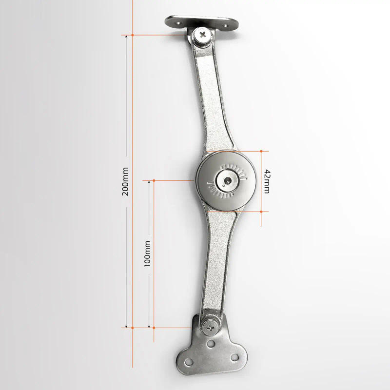 Description Picture 5 of itemLift up Stay Support Hinge Thickened Casting Tatami Furniture Door Heavy Lid Anti Rust Cabinet Door Randomly Stop Hinge Hardware