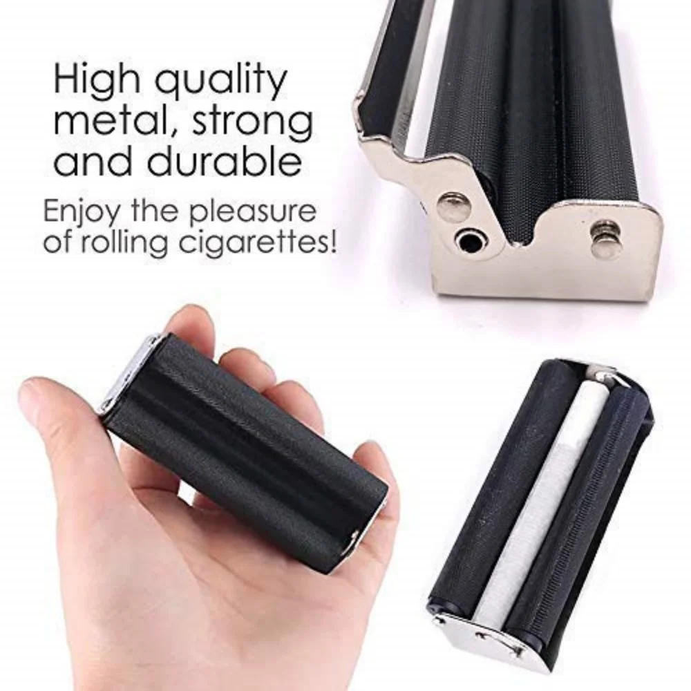 Description Picture 5 of itemPortable Tobacco Roller Cigarette Maker Metal 70mm 78mm 110mm Hand Rolling Paper Machine Smoking Accessories Gadgets for Men