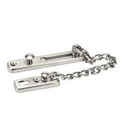 Chain Door Lock Stainless Steel Security Door Chain Guard Latch Lock for Home Hotel (Silver)