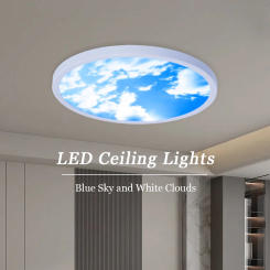 LED Ceiling Lamp 38W 85-265V Ceiling Light Adjustable Color Temperature Eye Portecion Ceiling Lighting Lamp for Room Bedroom