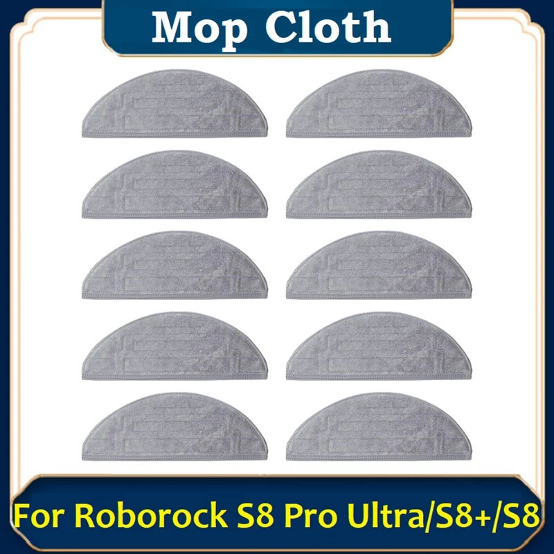 Description Picture 4 of itemMop Cloth For Roborock S8 Pro Ultra / S8+ / S8 Robot Vacuum Dual Vibrations Washable Reusable Microfiber Pads