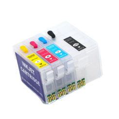 Refillable Ink Cartridge with Reset Chip for Epson WF 7610 7710 3620 7110 7720 7210 7620 3640 7715