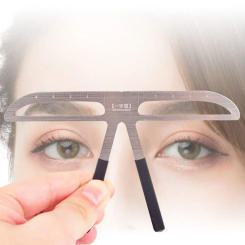 3D Eyebrow Tattoo Ruler 10 Styles Balance Shaper Microblading Eyebrow Stencil Easy To Use Metal Brow Drawing Guide Template