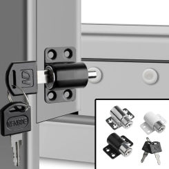 Shift Door Lock Flat Sliding Door Lock Child Safety Lock Antitheft Door Window Security Lock Retainer Limiter