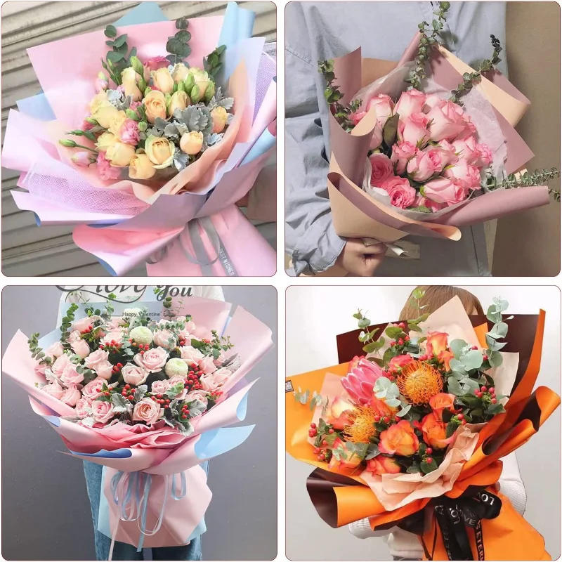 Description Picture 5 of item10Pcs 50*66cm Tissue Paper Flower Bouquet Wrapping  For Florist Wedding Birthday Party Gift Packing Decor DIY Crafts