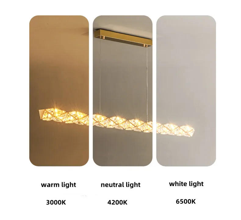Description Picture 4 of itemModern Dining Room Lustre Led Pendant Lights Gold Metal Suspend Chandelier Lighting Home Decor Suspend Light Led Luminarias Lamp