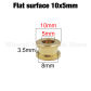 Flat face 10x5mm