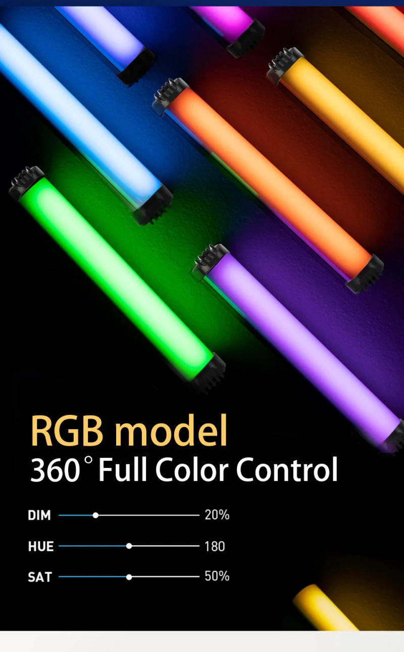 Description Picture 3 of itemMini Handheld LED RGB Light Stick Magnet Photographic Lighting 2700-7500K Photography Fill light Lamp For Video Vlog YouTube