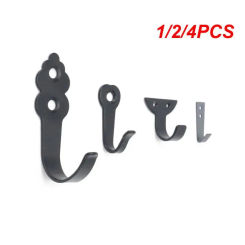 Simple Black Iron Hooks Vintage Clothes Hooks Cabinets Bedrooms Wardrobes Hats Hooks Kitchen Doors Wall Hooks Hardware