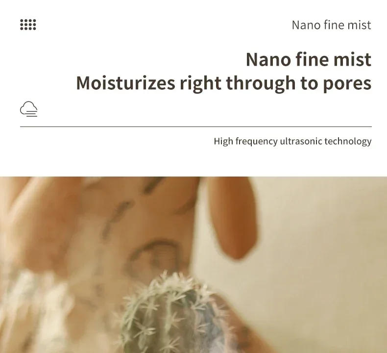 Description Picture 5 of itemSmall Flower USB Humidifier Portable Desktop Mini Water Replenishing Spray Home Ipx7 Waterproof Atomizer Diffuser