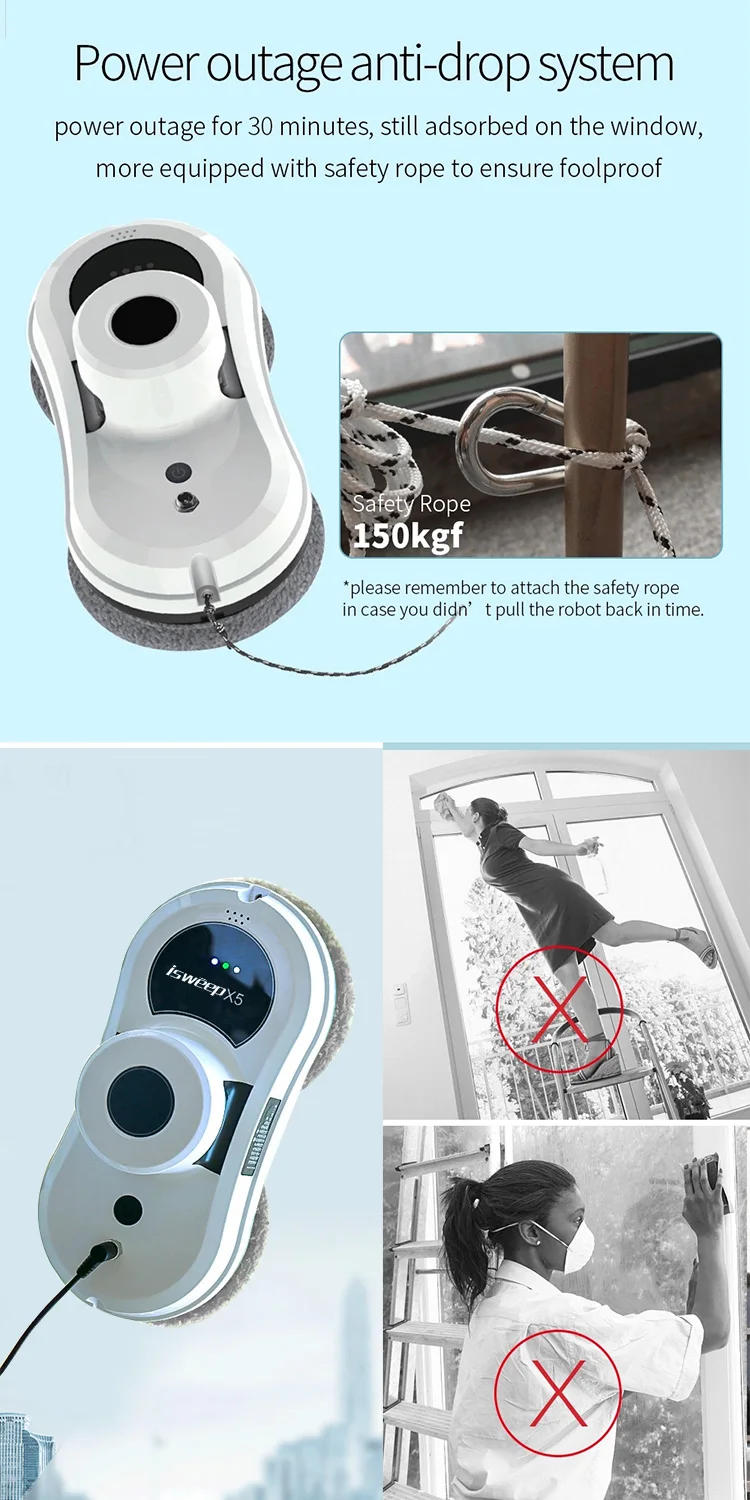 Description Picture 6 of itemCustomized Battery Window Cleaning Robot For Cleaning Windows