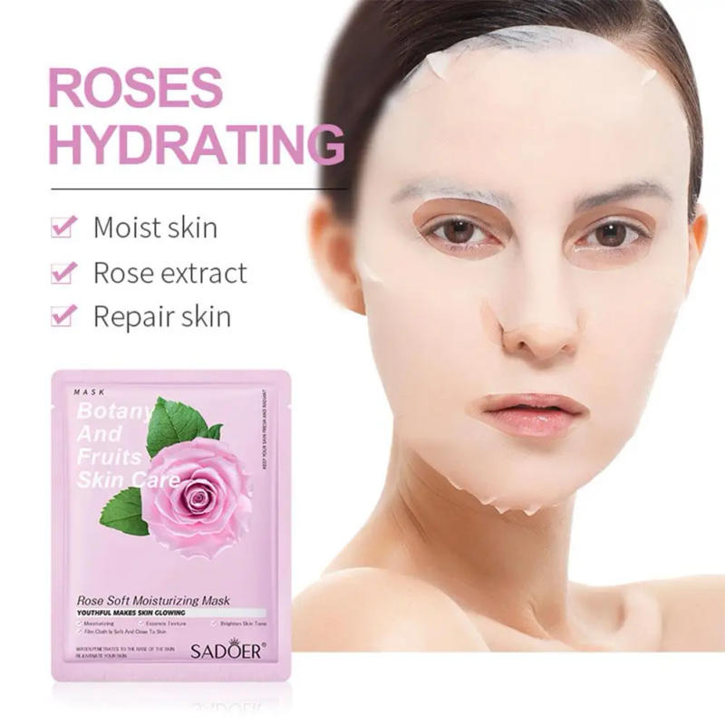 Description Picture 2 of item1PC Natural Plant Face Mask Beauty Skincare Masks Moisturizing Deeply Hydrating Facial Mask Face Care Cosmetics